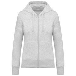 Sweat-shirt full zip &agrave; capuche K4031 ASH HEATHER