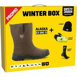 Box bottes fourr&eacute;es cuir + gants + chaussettes + bonnet Bétheny